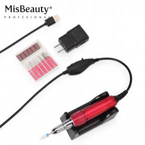 Acrylic nail drill set USB Portable Pen Shape mini nail drill 25000 rpm drill bit set electric nail file