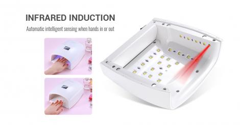 2019 cordless led lamp uv led nail 48w rechargeable cordless uv gel light wireless lamp