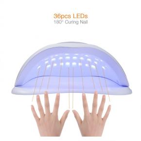 Professional Sun 72w digital Nail art machine curing gel polish led uv nail Lamp