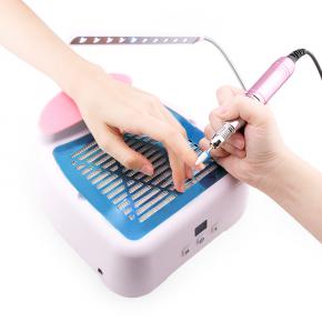 3-IN-1 Nail Dust Vacuum Cleaner & Nail Drill Manicure Machine table Lamp