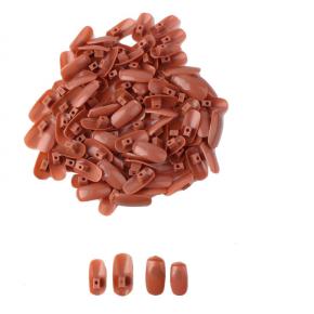 Brown Nail Art Hands Professional Practice Hand +100Pcs Nail Tip