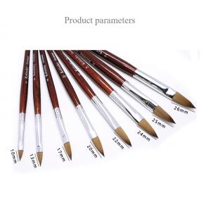 High quality Red Wooden Kolinsky Acrylic Nail Brush
