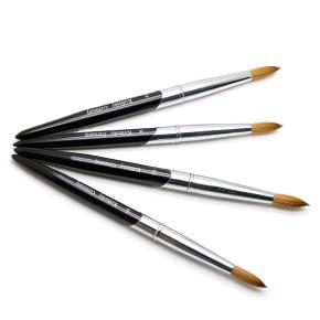 Classic Style Mix Color Crstal Handle Kolinsky Acrylic Nail Brushes