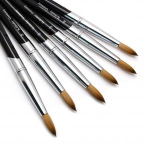 Classic Style Mix Color Crstal Handle Kolinsky Acrylic Nail Brushes