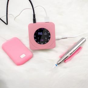 No noise Brushless Rechargeable Nail Drill machine with Full Metal Handpiece