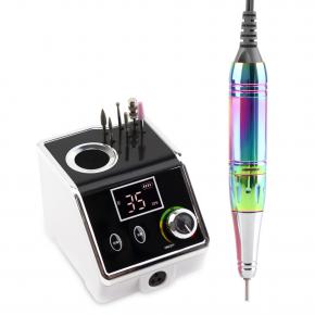 2021 NEW 35000RPM Rechargeable Desktop Nail drill machine with Foot Pedal