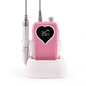 HEART-SHAPED SCREEN 85W PORTABLE AND DESKTOP BRUSHLESS 35.000RPM  NAIL DRILL MACHINE