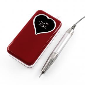 HEART-SHAPED SCREEN 85W PORTABLE AND DESKTOP BRUSHLESS 35.000RPM  NAIL DRILL MACHINE