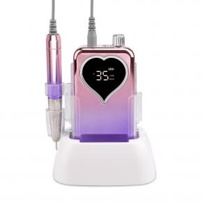 DREAMY PURPLE GRADIENT COLOR PORTABLE AND DESKTOP BRUSHLESS NAIL DRILL MACHINE 35.000RPM
